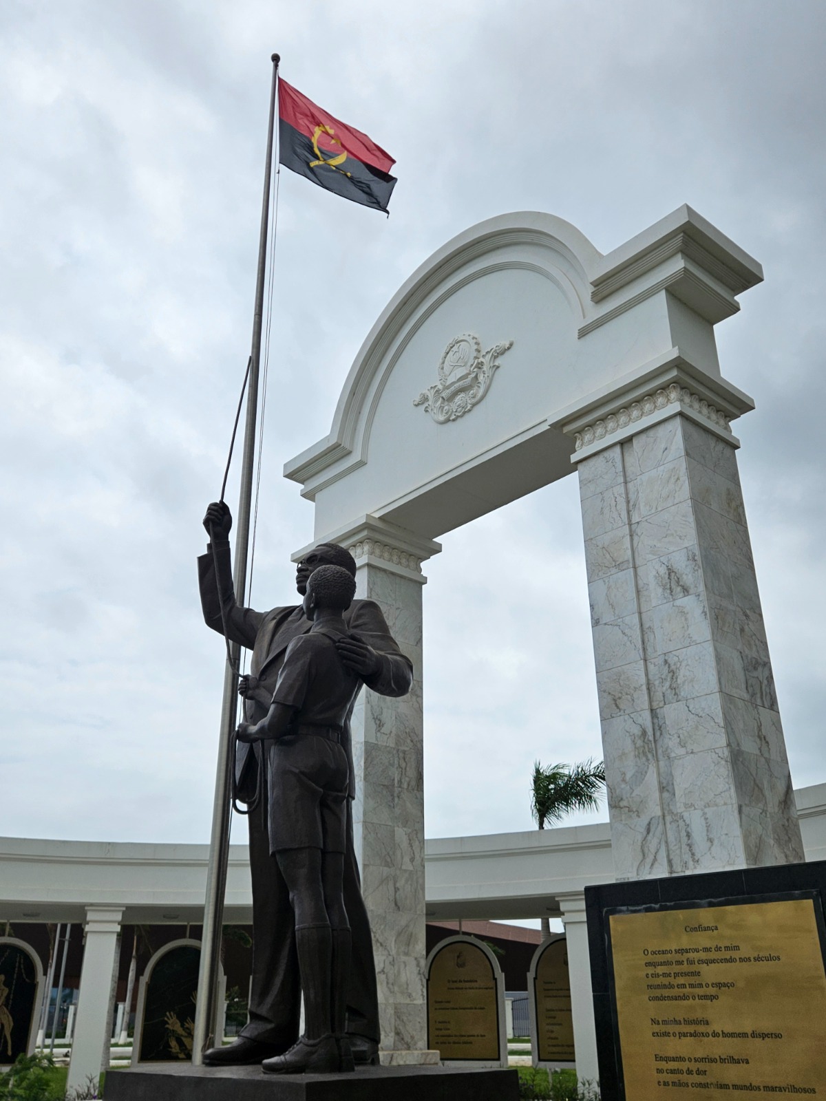 Agostinho Neto statue at the Memorial in Luanda