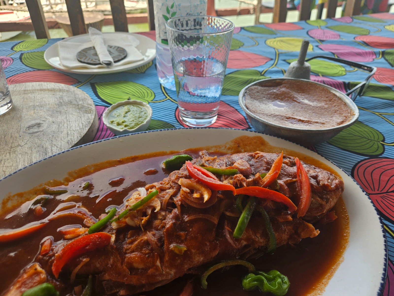 Fish dish at Miadjoe in Aného, Togo