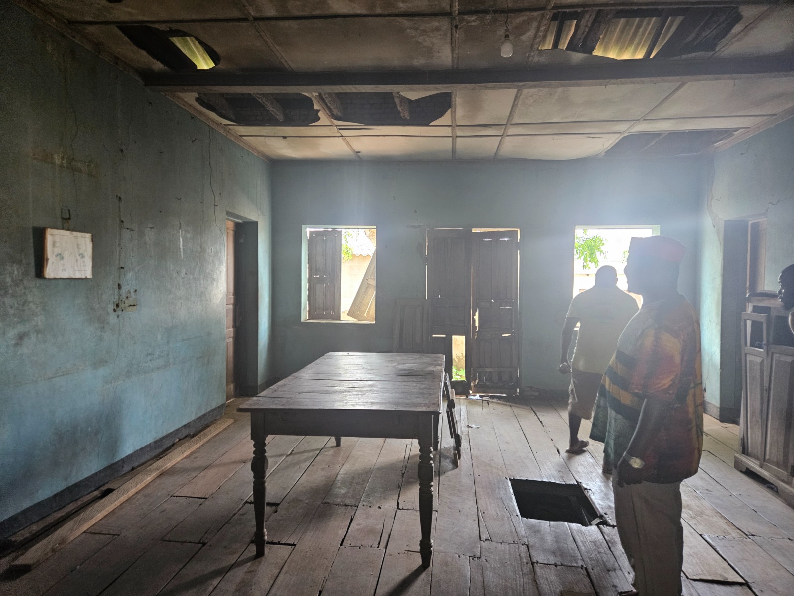 Interior room at Maison des Esclaves in Agbodrafo