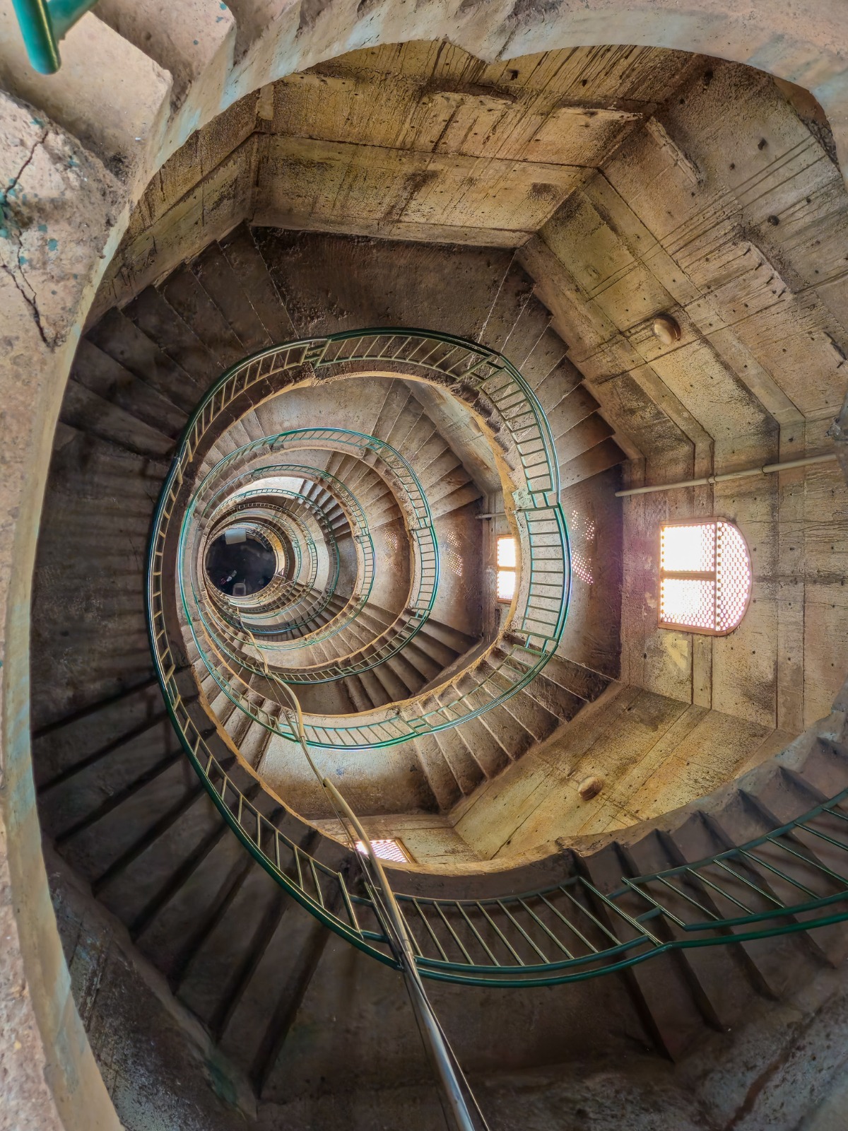 Minaret stairs inside Uganda National Mosque in Kampala